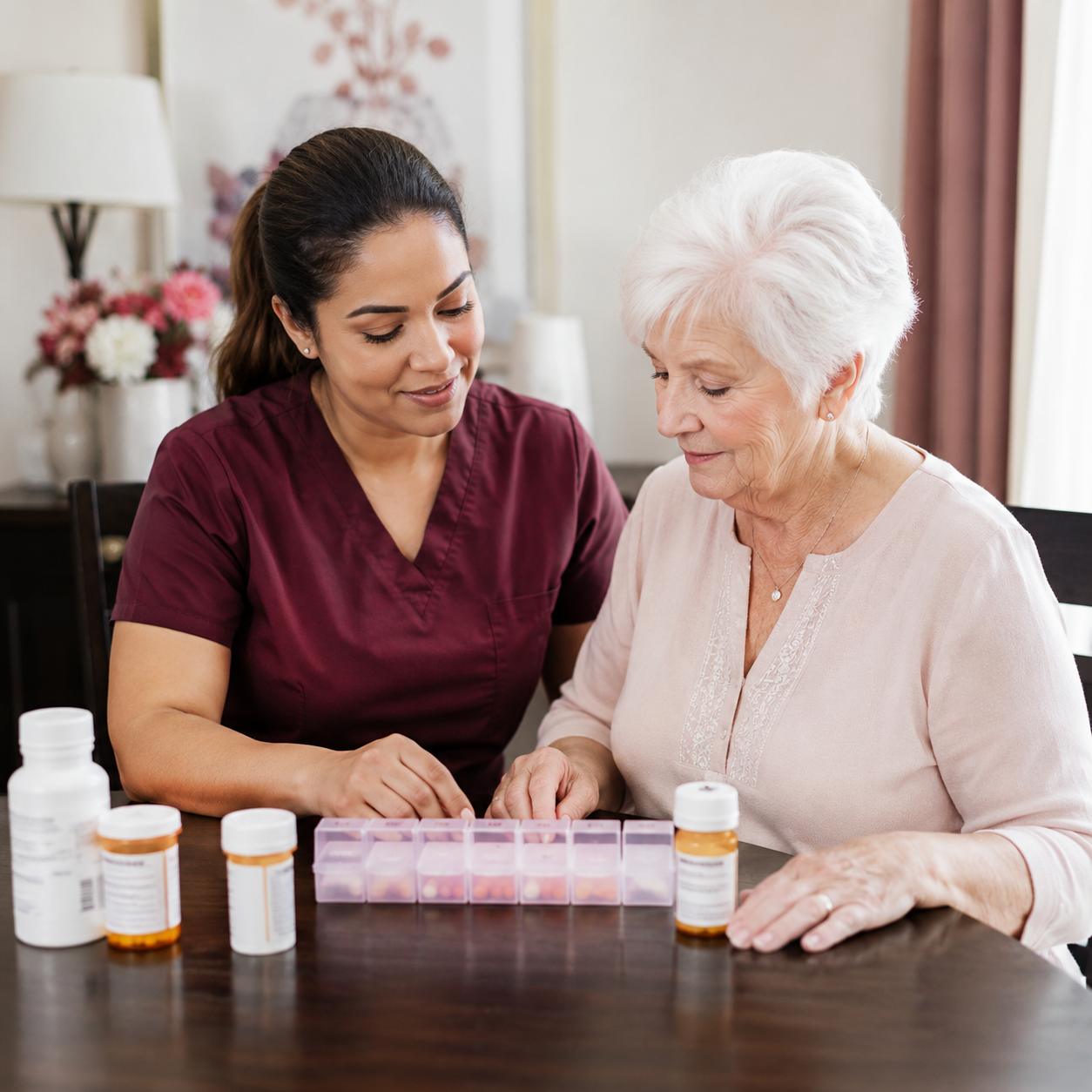 Organizing weekly medications